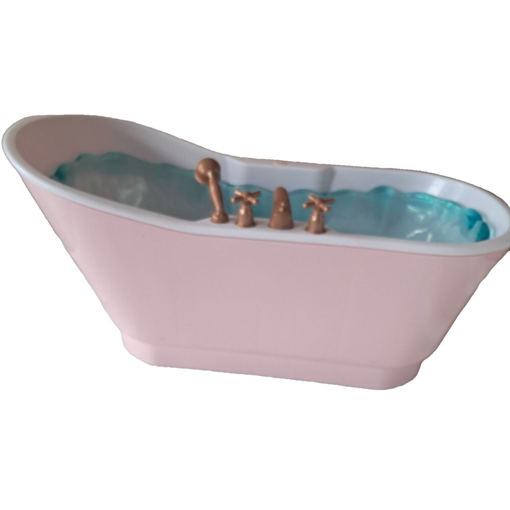 Our Generation Bathtub Bubbly Bath for 18” Dolls Toy Pink With Liner Sound Works - Picture 9 of 16